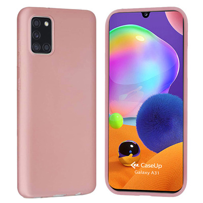 CaseUp Samsung Galaxy A31 Kılıf Matte Surface Rose Gold