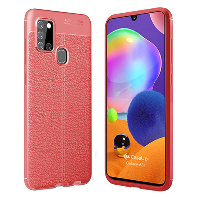 CaseUp Samsung Galaxy A31 Kılıf Niss Silikon Kırmızı