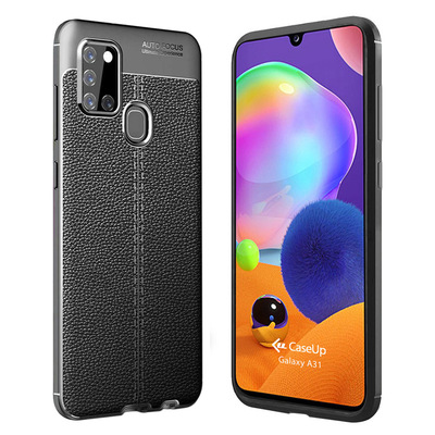 CaseUp Samsung Galaxy A31 Kılıf Niss Silikon Siyah