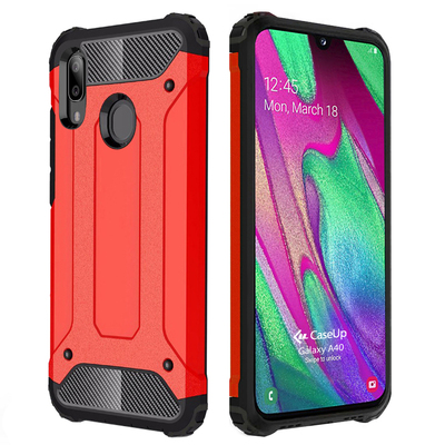 CaseUp Samsung Galaxy A40 Kılıf Tank Kırmızı