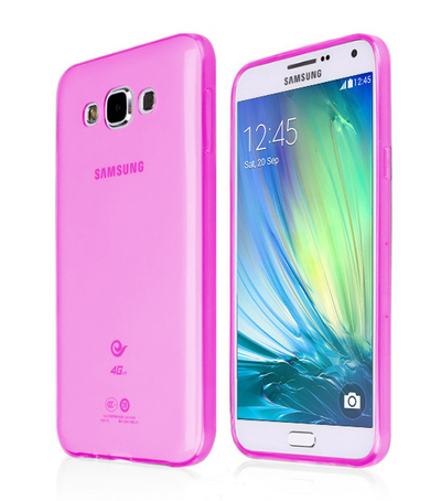 CaseUp Samsung Galaxy A5 Kılıf Transparent Soft Pembe