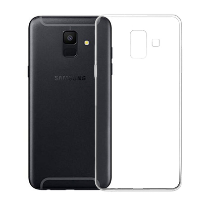 Caseup Samsung Galaxy A6 2018 Kılıf Transparent Soft Beyaz