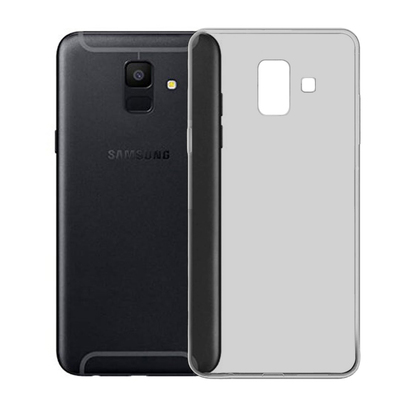 Caseup Samsung Galaxy A6 2018 Kılıf Transparent Soft Siyah