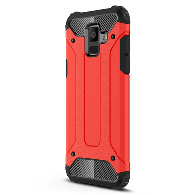Caseup Samsung Galaxy A6 2018 Kılıf Tank Kırmızı