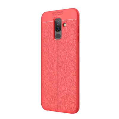 CaseUp Samsung Galaxy A6 Plus 2018 Kılıf Niss Silikon Kırmızı