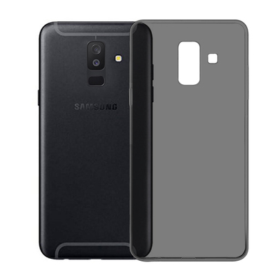Caseup Samsung Galaxy A6 Plus 2018 Kılıf Transparent Soft Siyah