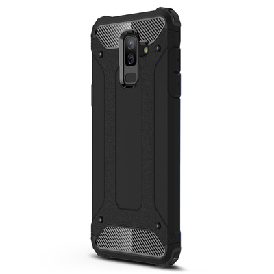 Caseup Samsung Galaxy A6 Plus 2018 Kılıf Tank Siyah