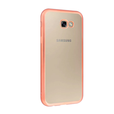 CaseUp Samsung Galaxy A7 2017 Lazer Kesim Silikon Kılıf Rose Gold