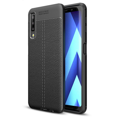 CaseUp Samsung Galaxy A7 2018 Kılıf Niss Silikon Siyah