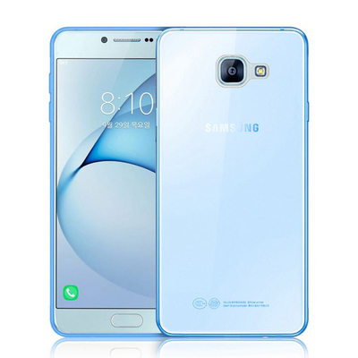 CaseUp Samsung Galaxy A8 2016 Kılıf Transparent Soft Mavi
