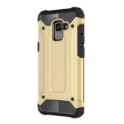 Caseup Samsung Galaxy A8 Plus 2018 Kılıf Tank Gold