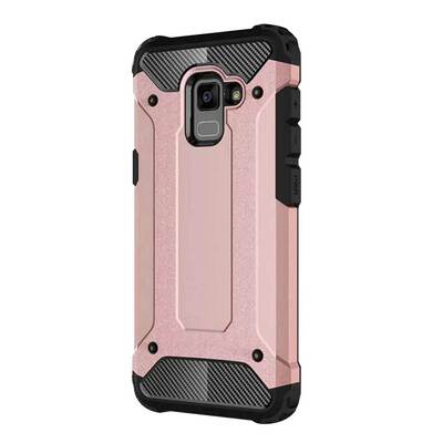 Caseup Samsung Galaxy A8 Plus 2018 Kılıf Tank Rose Gold