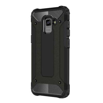 Caseup Samsung Galaxy A8 Plus 2018 Kılıf Tank Siyah