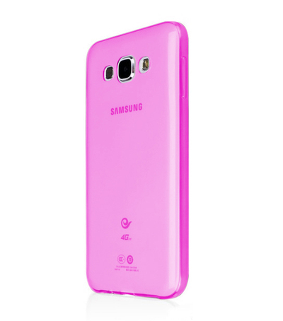CaseUp Samsung Galaxy A8 Kılıf Transparent Soft Pembe