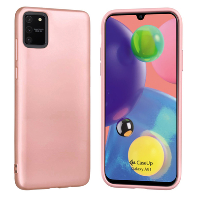 CaseUp Samsung Galaxy A91 Kılıf Matte Surface Rose Gold