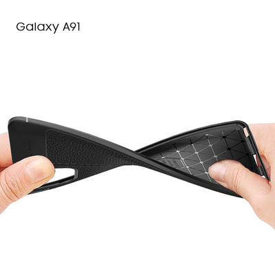 CaseUp Samsung Galaxy A91 Kılıf Niss Silikon Kırmızı