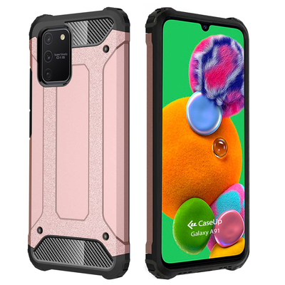 CaseUp Samsung Galaxy A91 Kılıf Tank Rose Gold