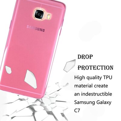 CaseUp Samsung Galaxy C5 Kılıf Transparent Soft Siyah