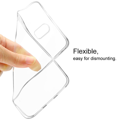 Caseup Samsung Galaxy C8 Kılıf Transparent Soft Pembe