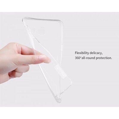 Caseup Samsung Galaxy C9 Pro Kılıf Transparent Soft Pembe