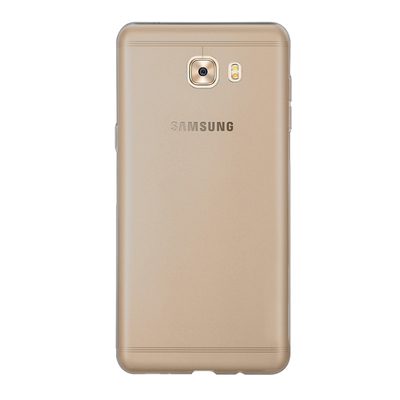 Caseup Samsung Galaxy C9 Pro Kılıf Transparent Soft Siyah