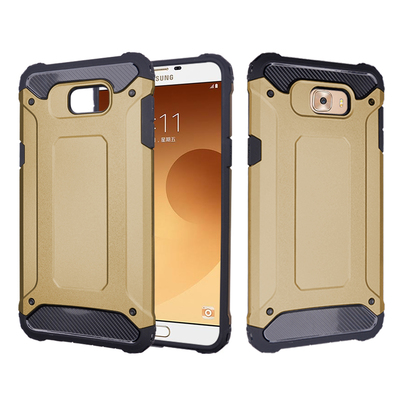 Caseup Samsung Galaxy C9 Pro Kılıf Tank Gold