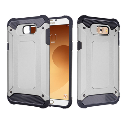 Caseup Samsung Galaxy C9 Pro Kılıf Tank Gümüş