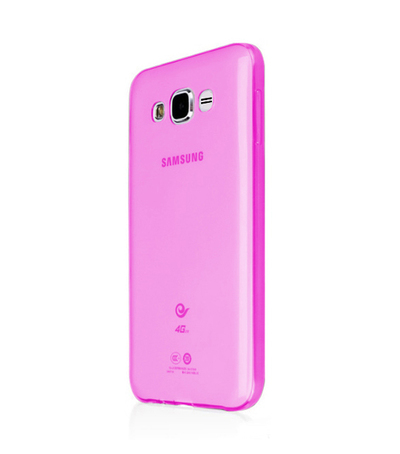 CaseUp Samsung Galaxy Core Prime Kılıf Transparent Soft Pembe