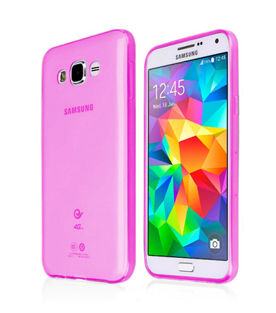 CaseUp Samsung Galaxy Core Prime Kılıf Transparent Soft Pembe
