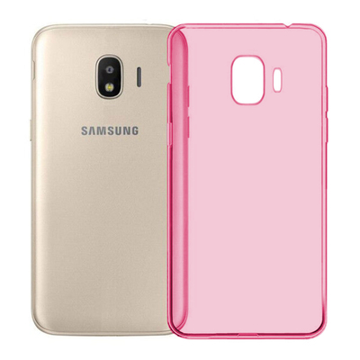 Caseup Samsung Galaxy J4 Kılıf Transparent Soft Pembe