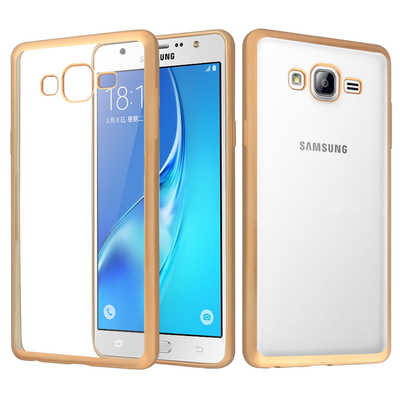 CaseUp Samsung Galaxy J5 2016 Lazer Kesim Silikon Kılıf Gold