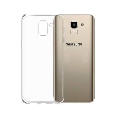 Caseup Samsung Galaxy J6 Kılıf Transparent Soft Beyaz
