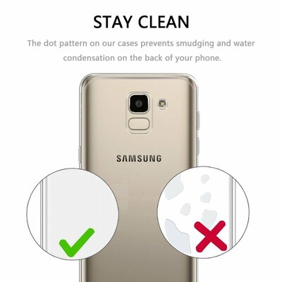 Caseup Samsung Galaxy J6 Kılıf Transparent Soft Siyah