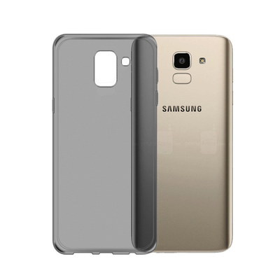 Caseup Samsung Galaxy J6 Kılıf Transparent Soft Siyah