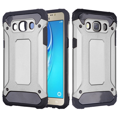 Caseup Samsung Galaxy J7 2016 Kılıf Tank Gümüş