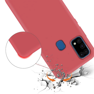 CaseUp Samsung Galaxy M31 Kılıf Matte Surface Kırmızı