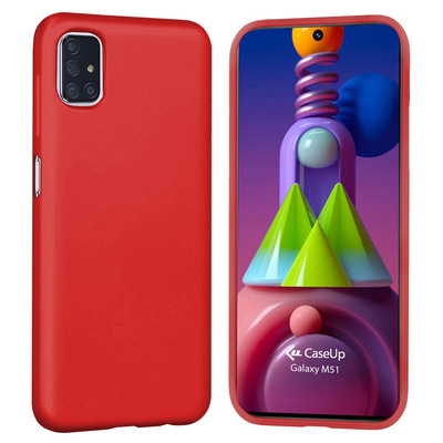 CaseUp Samsung Galaxy M51 Kılıf Matte Surface Kırmızı