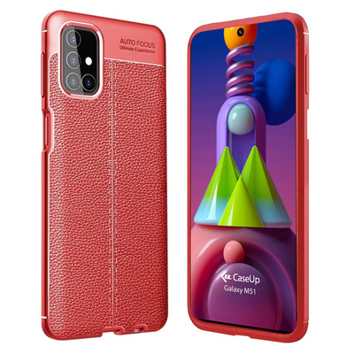 CaseUp Samsung Galaxy M51 Kılıf Niss Silikon Kırmızı