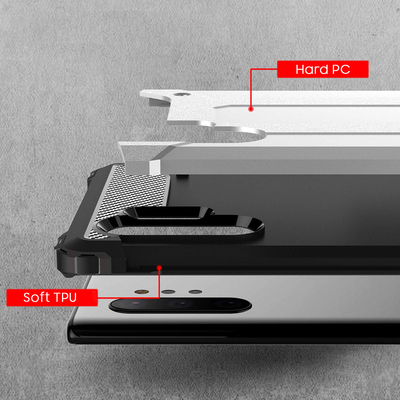 CaseUp Samsung Galaxy Note 10 Plus Kılıf Tank Kırmızı