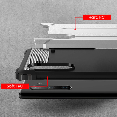 CaseUp Samsung Galaxy Note 10 Kılıf Tank Siyah