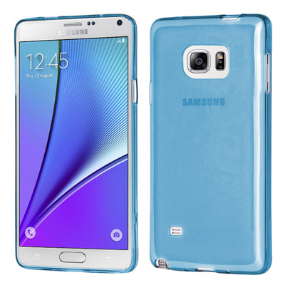 CaseUp Samsung Galaxy Note 5 Kılıf Transparent Soft Mavi