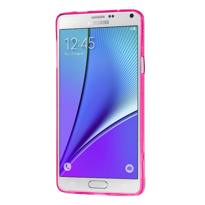 CaseUp Samsung Galaxy Note 5 Kılıf Transparent Soft Pembe