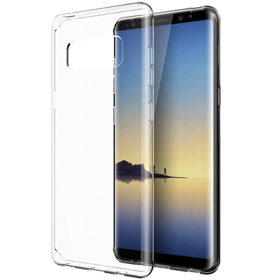 CaseUp Samsung Galaxy Note 8 Kılıf Transparent Soft Beyaz