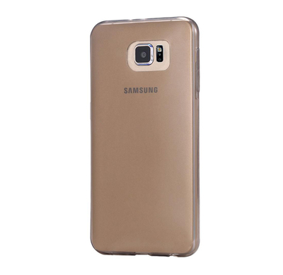 CaseUp Samsung Galaxy S6 Edge Kılıf Transparent Soft Siyah