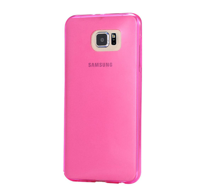 CaseUp Samsung Galaxy S6 Kılıf Transparent Soft Pembe