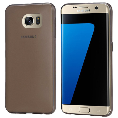 CaseUp Samsung Galaxy S7 Edge Kılıf Transparent Soft Siyah