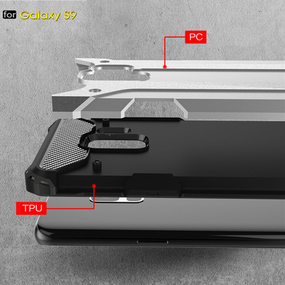 CaseUp Samsung Galaxy S9 Kılıf Tank Gümüş
