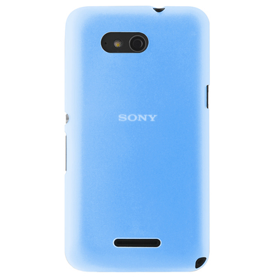 CaseUp Sony Xperia E4G Kılıf Transparent Soft Mavi