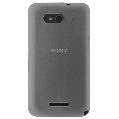 CaseUp Sony Xperia E4G Kılıf Transparent Soft Siyah