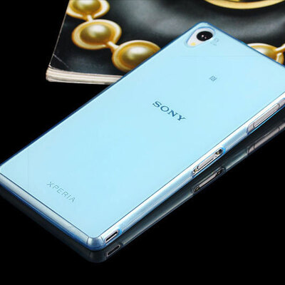 CaseUp Sony Xperia M4 Aqua Kılıf Transparent Soft Mavi